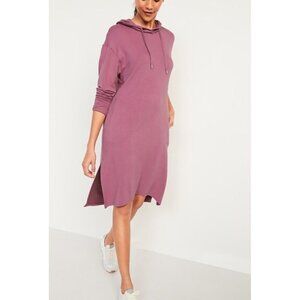 Old Navy sz XL Live in French Terry Hooded Dress Mauve